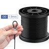 TOOGOND 328FT 304 Stainless Steel Wire Rope Cable, Black Vinyl