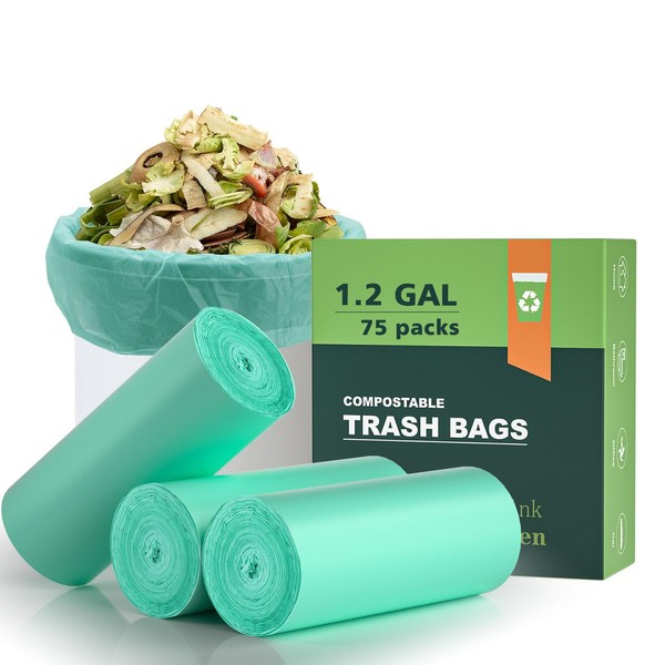 Trash Bags Small 1.2 Gallon AYOTEE, Garbage Bags for Home