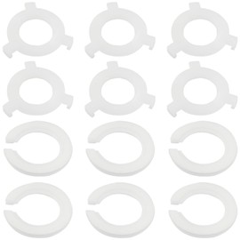 Bonsicoky 12 PCS E27 to E14 Lamp Shade Adapter Rings - E27 Lampshade Reducer Washer - 42mm to 29mm Lampshade Converter Ring - 2 Style