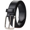 Bighake Minimalist Mens Belt, Full Grain Leather Belts for Men,