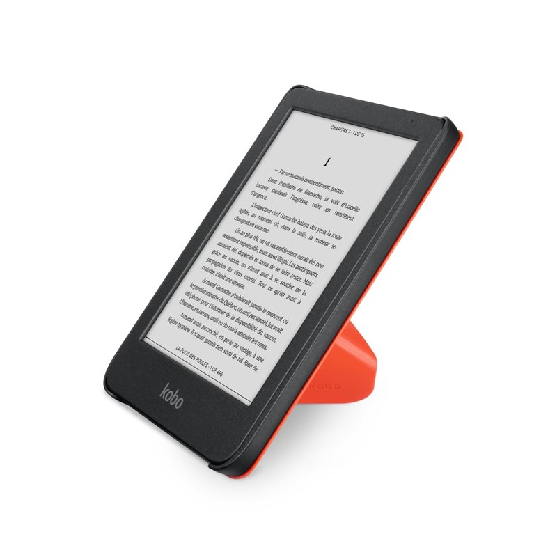 Kobo Clara Colour/BW SleepCover Case | Cayenne Red | Sleep/Wake