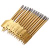 13Pcs 1/4in Hex Shank High Carbon Steel Flat Drill Bit