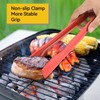3PCS Serving Tongs Plastic Kitchen Tongs Reusable Non-Stick Party Essential