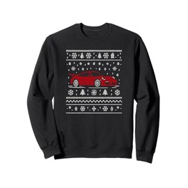 Retro Red 911 Sports Car Ugly Christmas Sweater Style Sweatshirt