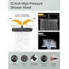 Cobbe 12'' High Pressure Rain Shower Head with Extension Arm