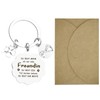 Kabwea Friendship Keychain and Envelopes, Gifts for Lovers and Friends,
