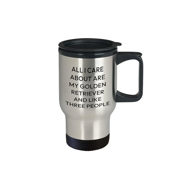 Golden Retriever Dog Lovers Valentine's Travel Mug Gifts from Friends,