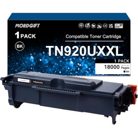WORDGIFT Compatible TN920UXXL Black Toner Cartridge Replacement for Brother TN-920UXXL High Yield (18,000 Pages) Works with HL-L5210DN, L5210DW, L5215DW, DCP-L5510DN, MFC-L5710DN, L5710DW with Chip