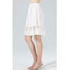 BEAUTELICATE Skirt Extender Half Slip with Lace Trim 100% Cotton