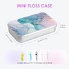 Gerkia 2Pack Travel Floss Picks Case，Refillable Portable Floss Pick Holder