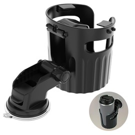 KEMIMOTO Cup Holder, Reusable Drink Cup Holder with Tongue Depressor, Universal Anti-Spill Drink Fold Suction Car Drink Stand for Car, Boat, Desk, Surfboard