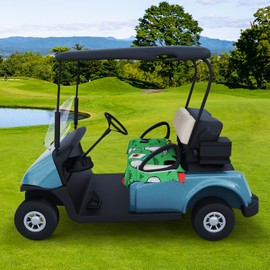 AQQA Golf Cart Seat Covers, Tropical Palm Leaf-Boho-Marble Microfiber Golf Cart Seat Blanket, Golf Blanket, Golf Accessories, Golf Cart Seat Towel Fits All 2-Seat Golf Carts, 55"x 32"