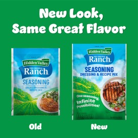 Hidden Valley Original Ranch Seasoning, Dressing and Recipe Mix, 1 Ounce Each, 4 Count (Package May Vary)