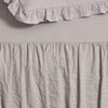 Lush Decor Ruffle Skirt Bedspread Gray Shabby Chic Farmhouse Style