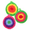 Hohopeti Dish Scrubber Set 3pcs Dish Towel Reusable Scrubbers Kitchen