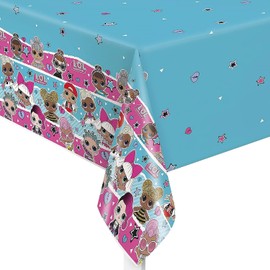 Multicolor LOL Surprise Rectangular Plastic Table Cover - 54"x84" (1 Count) | Durable & Easy-to-Clean, Perfect for Kids Birthday Parties & Special Occasions