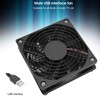 2pcs Computer Case Fan, Silent Quiet USB Ventilation Case Fans,