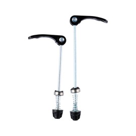 Bojueshaw 1 Pair Black Bike Quick Release Skewers,120 mm Front & 150 mm Rear Ultralight Alloy Wheel Skewers for Road Bike,MTB,Mountain Bike