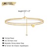 Ursteel Ankle Bracelets for Women, N Initial Anklet 14K Gold