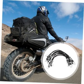 Totority 10Pcs Elastic Bungee Straps with Hooks Heavy Duty Fastening Cord for Securing Cargo for Motorcycles Bikes Trunks Versatile Cargo Binding Belt for Travel Outdoor