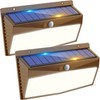 2 Pack 368 LED Solar Lights Outdoor Motion Sensor, Solar