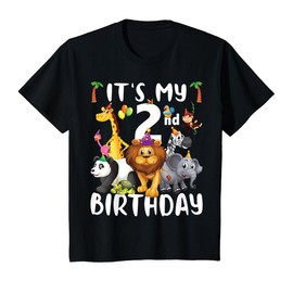 Its My 2nd Birthday Zoo Shirt Safari Jungle Animals Lover T-Shirt