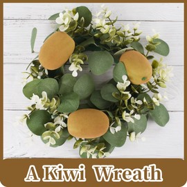 LUEYAO Artificial Kiwi Fruit, Fake Fruit Kiwi Fruit Simulation Red Yellow Lifelike Model Home House Kitchen Party Decoration Desk Ornament 6PCS