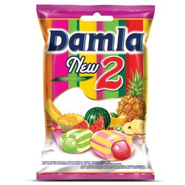 Tayas Damla New 2 Tropical Fruits Watermelon Chews 500 g / 17.6 oz