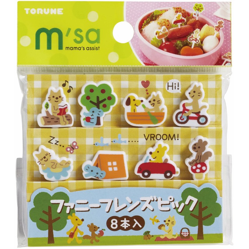トルネ 『お弁当ピック』 ピック ファニーフレンズピック 8本入 P-3245