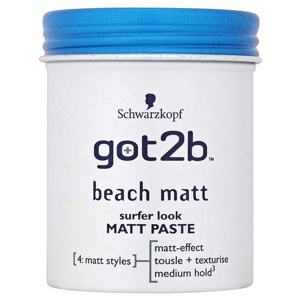 Schwarzkopf Got2b Beach Matt Surfer Look Matt Paste (100ml)