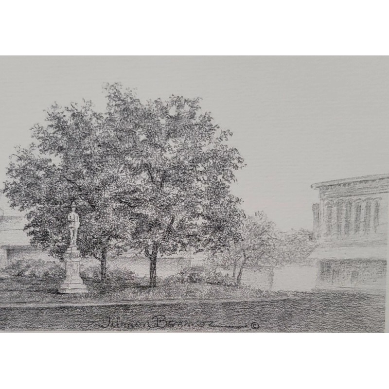 11x14 Print "Parker County Courthouse-Wea