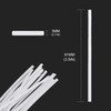 Flexible Plastic Nose Bridge Strips - Sewing Clips 91mm Bendable