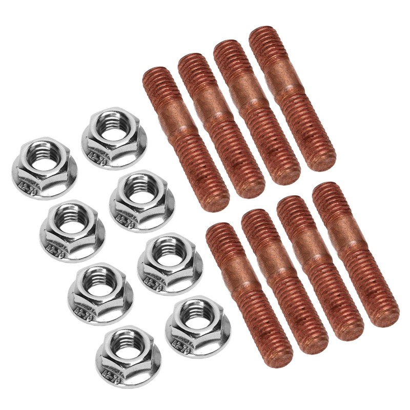 8 Pieces M8 1.25 Thread Turbo Stud Kit 8 mm