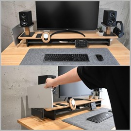 Woodmate Vertical Laptop Tray Desk Shelf Accessories Monitor Stand