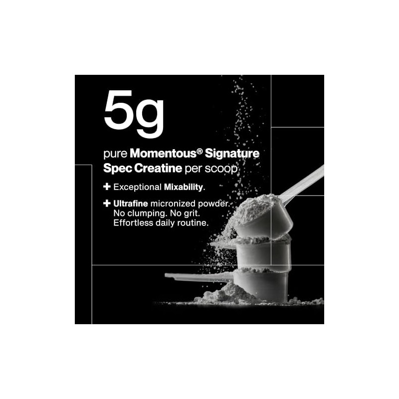 AwiaubMomentous Creatine, Creapure Performance Creatine Monohydrate Powder (5 Grams Per