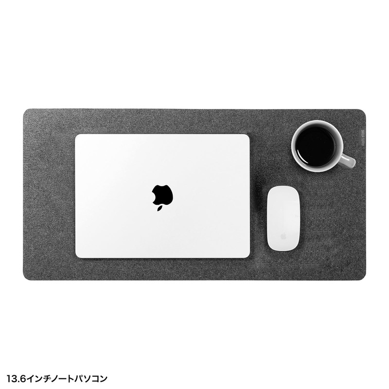 Sanwa Supply Desk Mat, Felt Material (W600×D300mm) Scratch and Stain
