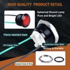 DMWD 2PCS 16mm 110VAC 125VAC Metal Indicator Light 20mA Waterproof