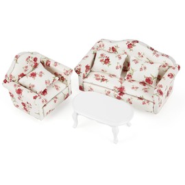 Dollhouse Furniture, Miniature Armchair, Dollhouse Coffee Table, Miniature Sofa, Gnome Living Room, Equipment for Mini Dollhouses