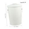 MAGICLULU Metal Trash Can Office Trash Can Recycling Can Rustic