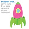 Baker Ross AV396 Wooden Rocket Stand up Kits (Pack of