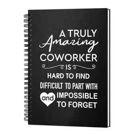 Msticey A Truly Amazing Coworker Hard to Find 160 Blank Pages Hardcover Spiral Notebook, Coworker Leaving Gift, Goodbye Journal Gift, Going Away Gift for Colleague Coworker Employee