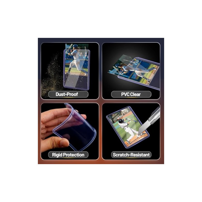 400 Clear Card Sleeves y Protectores de Cartas Top Loader