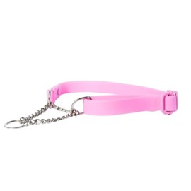 Fleuff Waterproof Martingale Dog Collar (Doll Pink, Medium)
