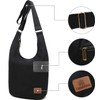 Coton Pose Women Hippie Crossbody Bag Top Zip Large capacity