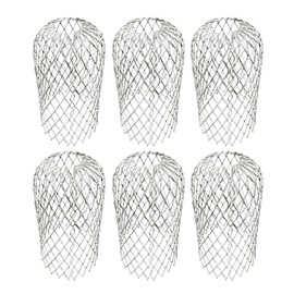 6 Drainage Trench Protectors, Metal Aluminium Drainage Trench Leaf Filter Fabric, Drainage Pipe Protection Device Installed on Mud and Dirt Protection Device