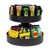 Mind Reader 2-Tier Snack Carousel, Countertop Organizer, Snack Tray, Breakroom,