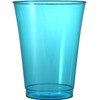 Mozaik 10 Turquoise Blue Plastic Cups 200ml