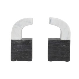 Bloomingville Two-Tone Marble Bookends, Set of 2
