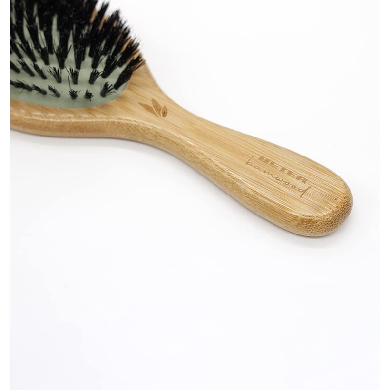 Cepillo Neumático, Madera De Roble, Cerdas Mixtas