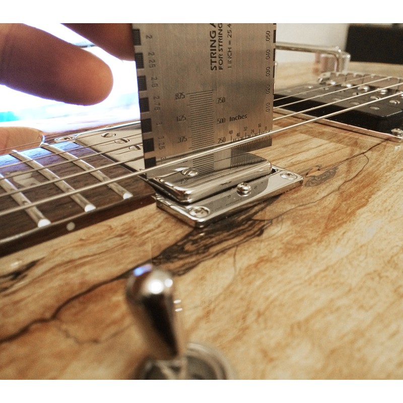 Metal Double Sided Guitar String Action Set Up Luthier Ruler